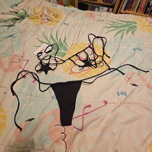 Itty bitty black star bikini
